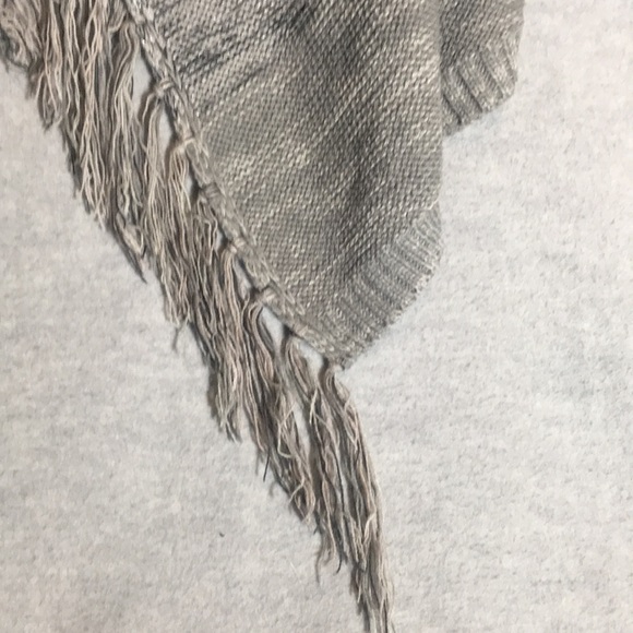 KNOX ROSE Boho Bohemian Festival Waterfall Cardigan Metallic Threads w/Fringe - Picture 10 of 16